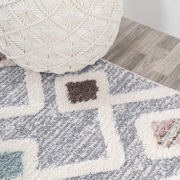 Monique Trellis High-low Area Rug